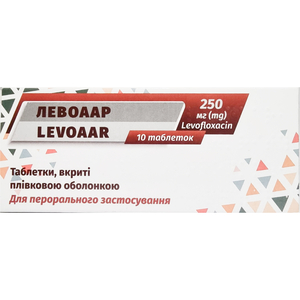 Левоаар табл. в/о 250мг №10